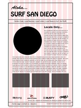 Aloha Surf Index Wireframe