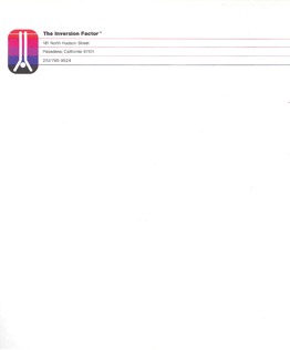 Inversion Factor Letterhead