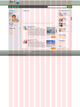 Surf Spotz Blog Wireframe